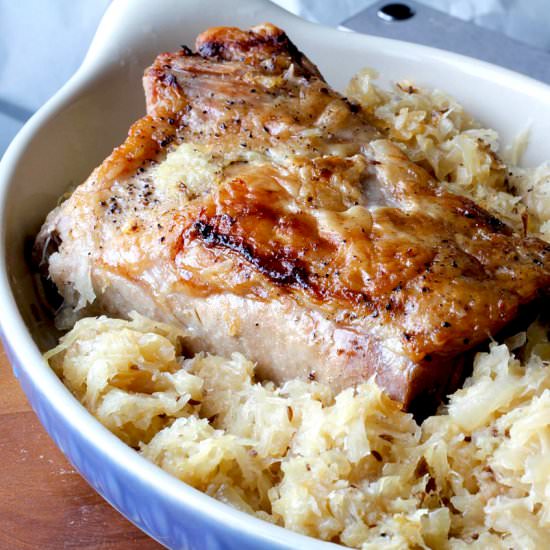 Best Ever Pork Roast and Sauerkraut - Recipe photo by TheKitchenWhisperer