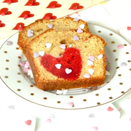 Valentine's Day Vanilla Loaf Cake - Recipe photo by Dessertlandia