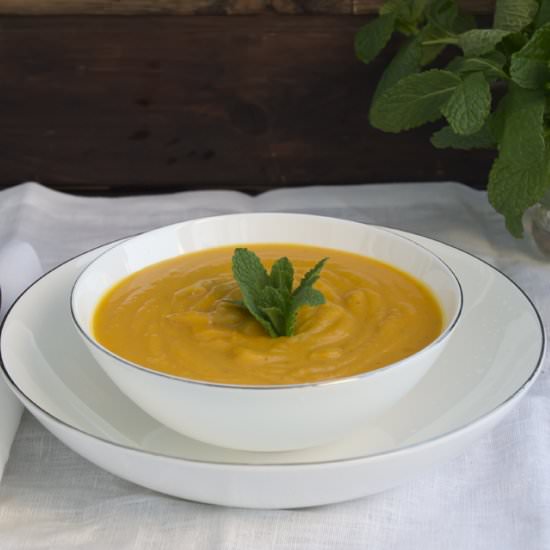 Cream of Pumpkin and Peppermint - Recipe photo by Bego Al Calor Del Horno
