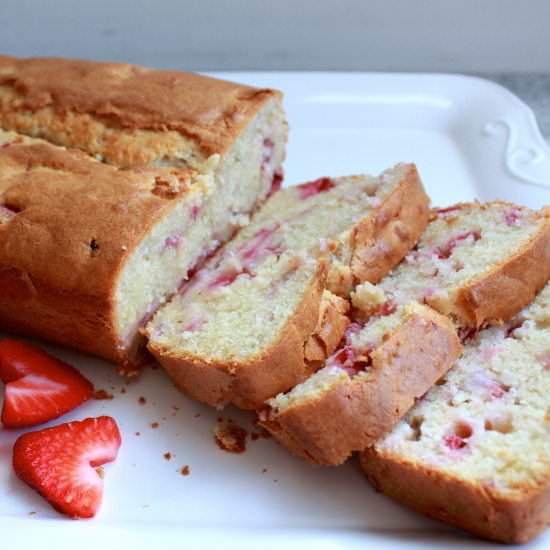 Strawberry and Cream Cheese Bread - Recipe photo by My Biscuits are Burning