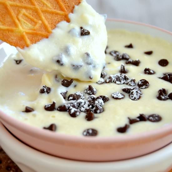 Creamy Cannoli Dip - Recipe photo by thedomesticrebel
