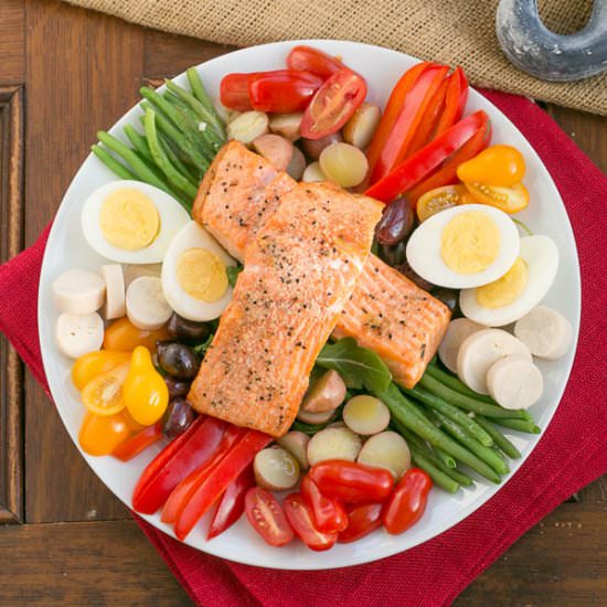 Salmon Salad Nicoise - Recipe photo by thatskinnychickcanbake
