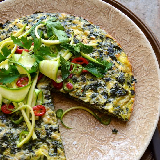Kale frittata - Recipe photo by Bibbyskitchenat36