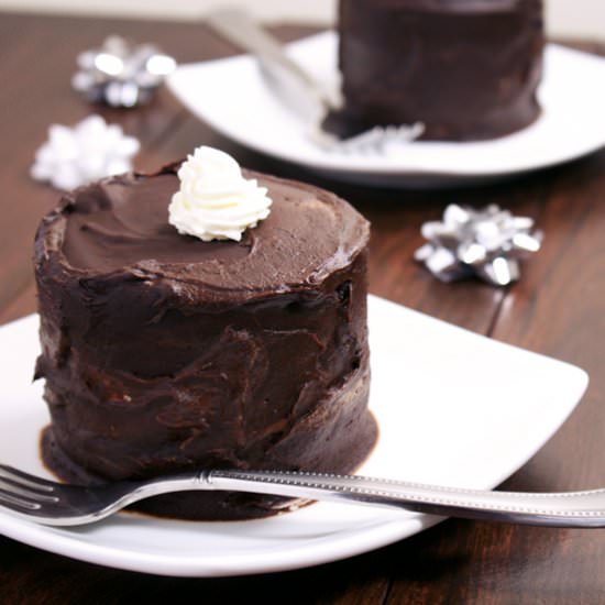 Mini Tuxedo Cakes for Two - Recipe photo by feedme_imhungry