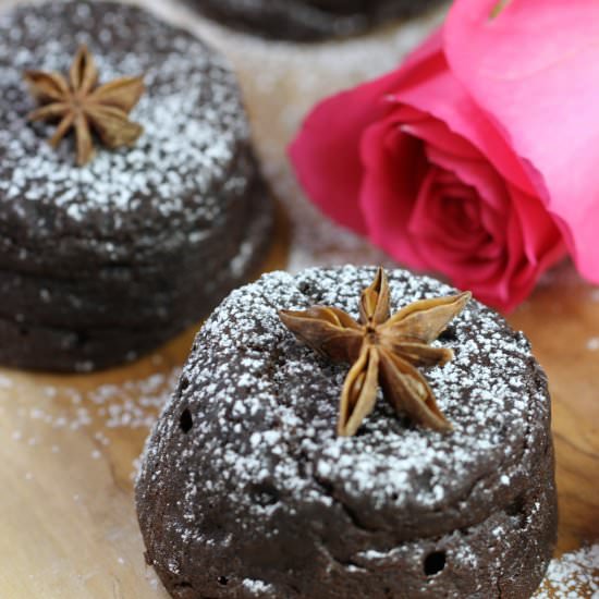 Five-Spice Flourless Chocolate Cake - Recipe photo by Flourishen