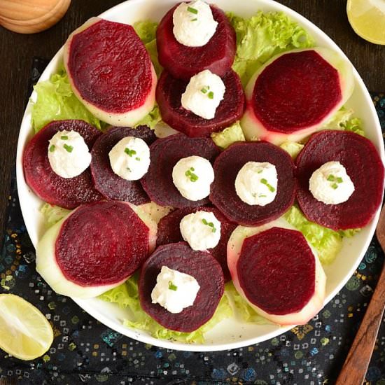 Beetroot Salad with Feta Cheese - Recipe photo by currytrail