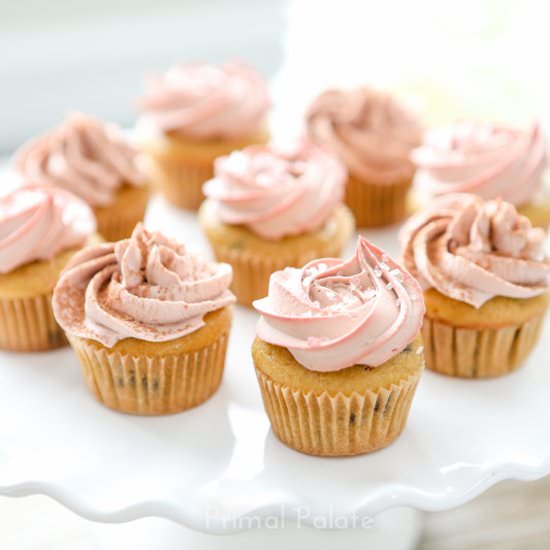 Chocolate Chip Mini Cupcakes - Recipe photo by PrimalPalate