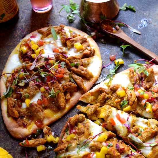 Chicken naan bread pizza - Recipe photo by Bibbyskitchenat36
