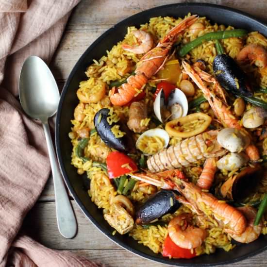Paella - Recipe photo by lemiericetteconesenza