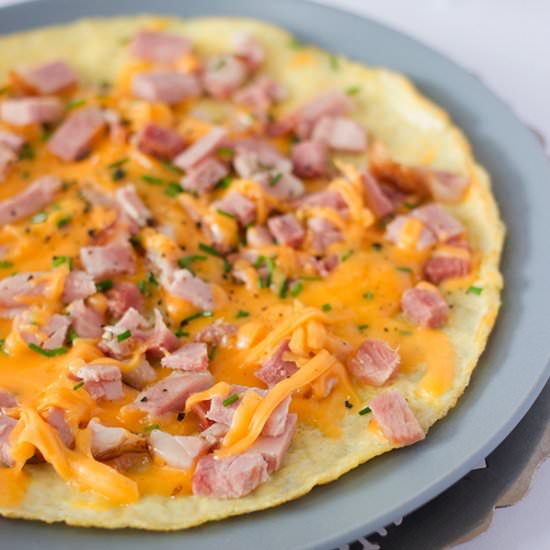 Gammon & Cheddar Omelette - Recipe photo by Aninas Recipes