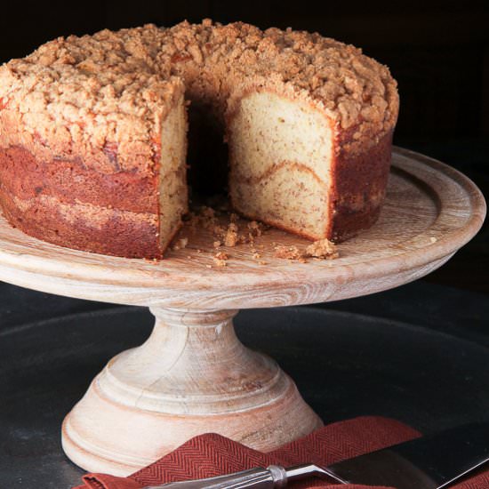 Banana Cinnamon Swirl Coffee Cake - Recipe photo by therightrecipe