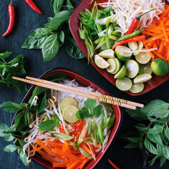 Quick "Faux" Veggie Pho - Recipe photo by Food Gays