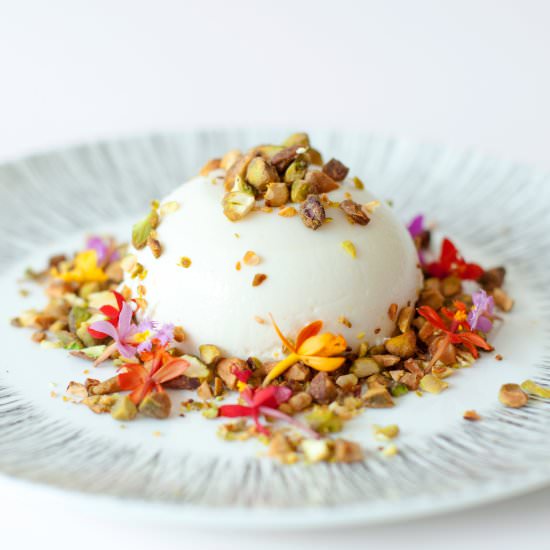 Pistachio Panna Cotta - Recipe photo by SaltHouse