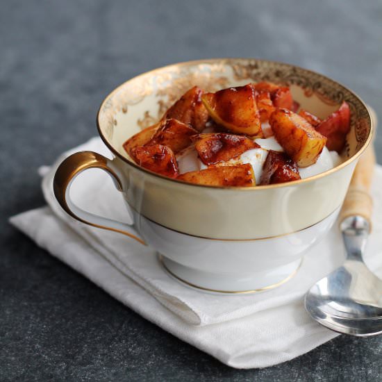 Skinny Fried Apples - Recipe photo by lovegrowswild
