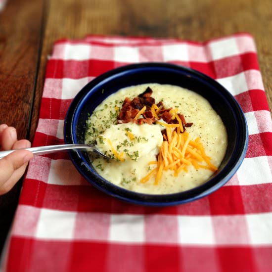 Creamy Potato Soup - Recipe photo by theginghamapron