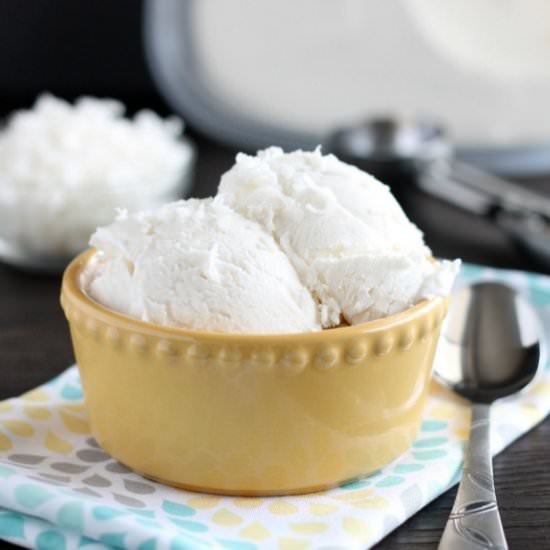 No Churn Coconut Ice Cream - Recipe photo by dessertnowdinnerlater