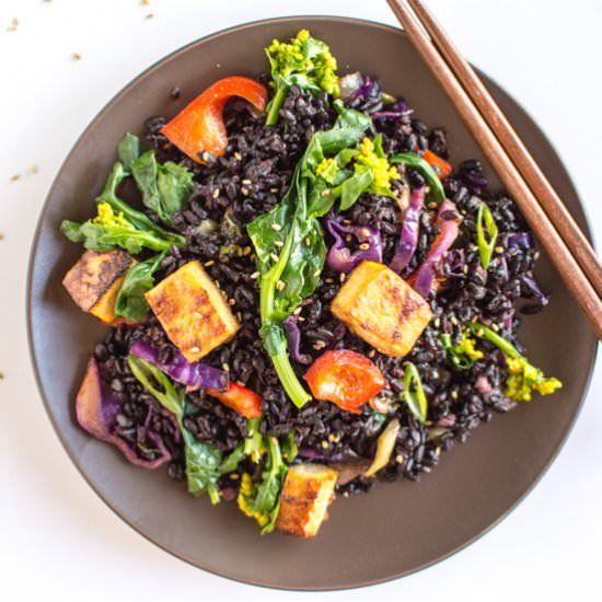 Forbidden Rice Stir Fry - Recipe photo by healthynibblesandbits