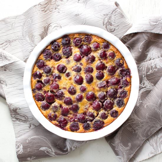 Cherry Clafoutis - Recipe photo by kiwicook