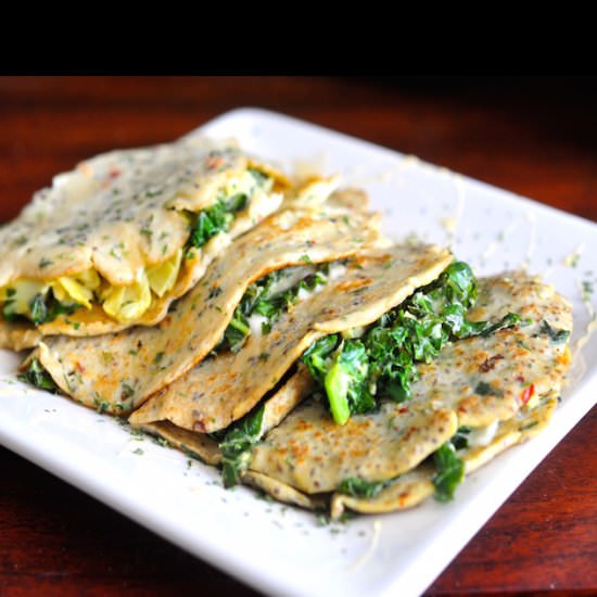 Vegan Crepes - Recipe photo by CookiestoKale