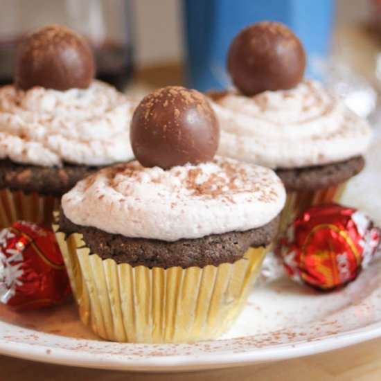 Chocolate Merlot Truffle Cupcakes - Recipe photo by aprilameila