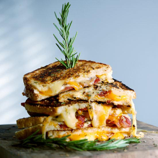 Bacon Grilled Cheese - Recipe photo by thecollegehousewife