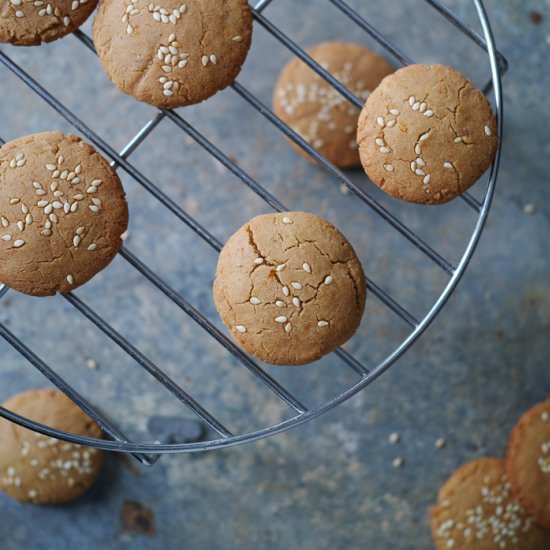 Tahini Miso Cookies - Recipe photo by Minty Meta