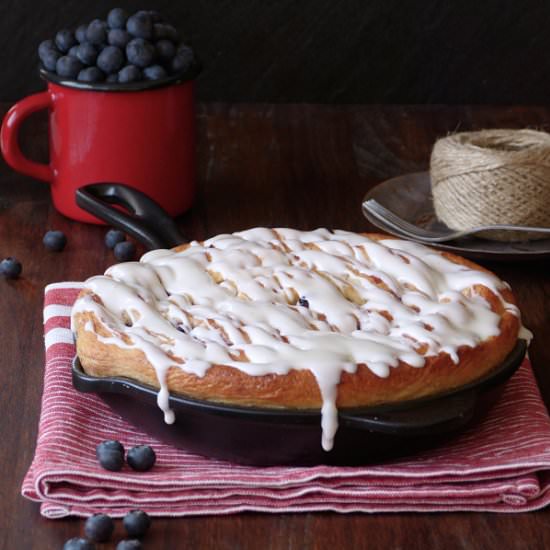 Giant Skillet Blueberry Roll - Recipe photo by pemberleycupandcakes
