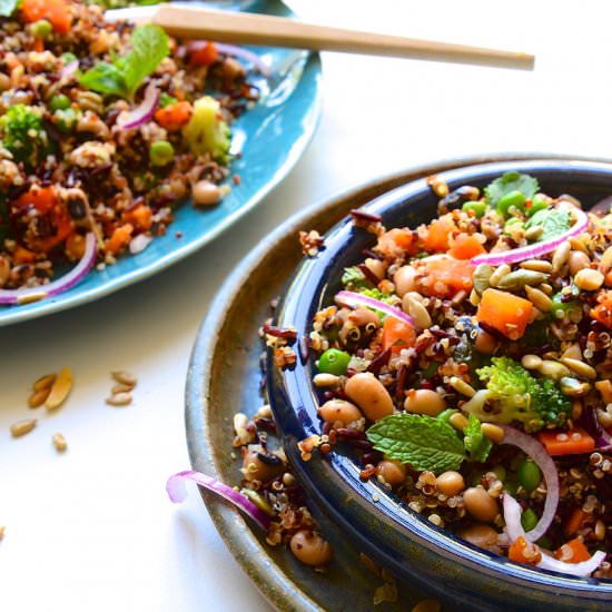 Quinoa and black-eyed bean salad - Recipe photo by Bibbyskitchenat36
