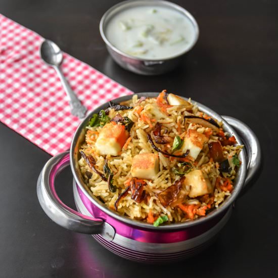 Paneer Biryani - Recipe photo by Relishthebite