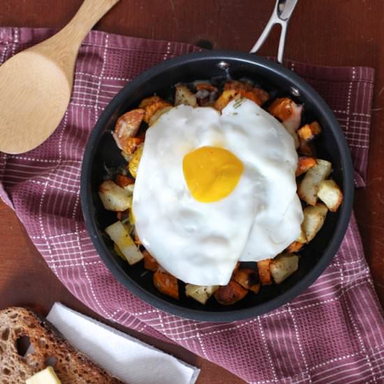 Cheddar Potato Breakfast Hash - Recipe photo by vermodern