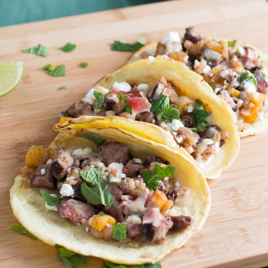 Mediterranean Tacos - Recipe photo by The Movement Menu