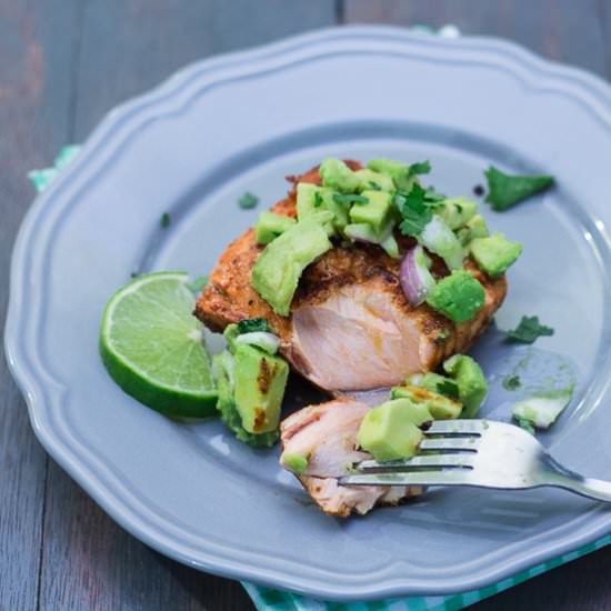 Best Salmon with Avocado Salsa - Recipe photo by maya kitchenette