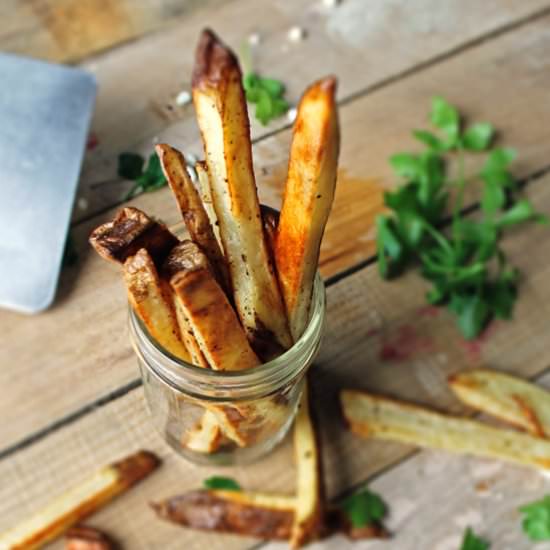 Belgian Beer Marinated Fries - Recipe photo by Rhubarbarians