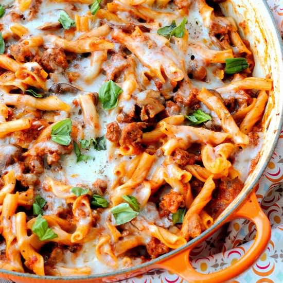 One-Skillet Italian Sausage Pasta - Recipe photo by thatssomegoodcookin