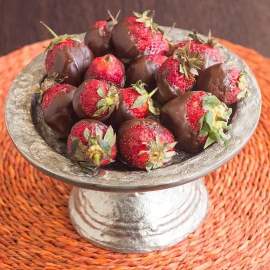 Chocolate Coated Strawberries - Recipe photo by TarikaSingh