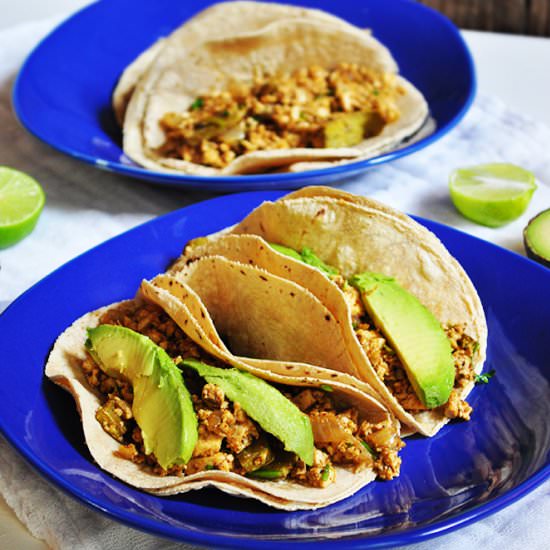 Vegan Breakfast Tacos - Recipe photo by thymeandlove