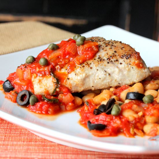 Mediterranean Tuna Steaks - Recipe photo by HowToFeedaLoon