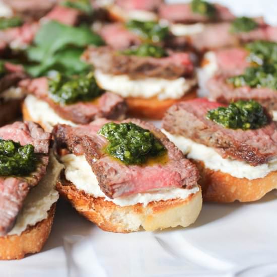 Beef Tenderloin Crostini - Recipe photo by domesticateme