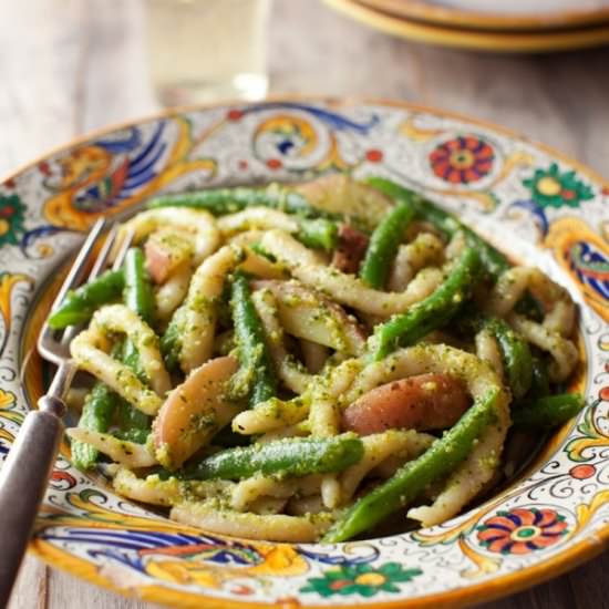 Pesto Pasta with Green Beans - Recipe photo by RobinRobertson