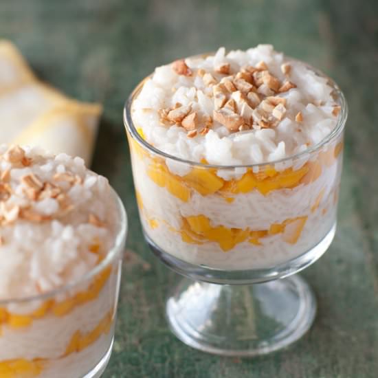 Mango-Rice Verrines - Recipe photo by RobinRobertson