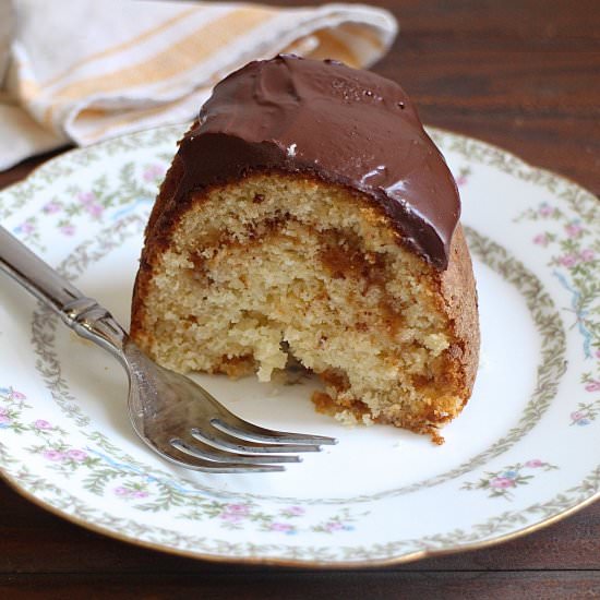 Almond Cake with Chocolate Ganache - Recipe photo by cassieskitchen