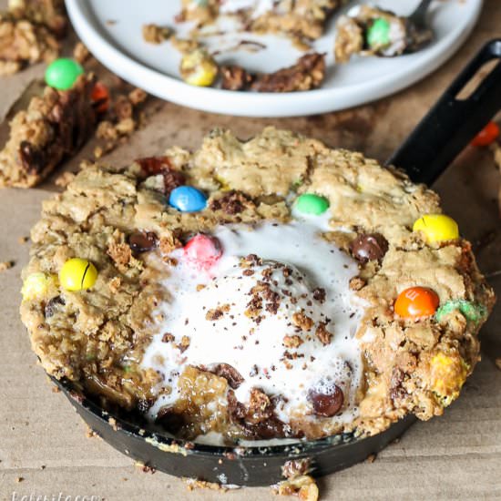 Oatmeal M&M Peanut Butter Cookie - Recipe photo by bakerita