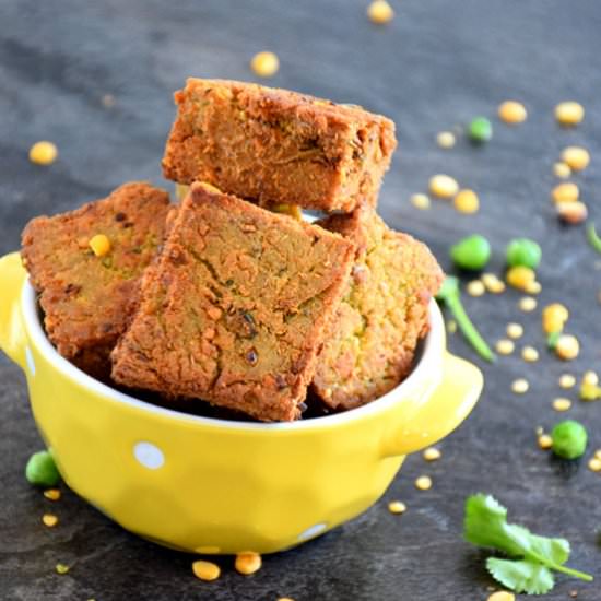 Green Pea Lentil Cake - Recipe photo by Eat as you Like