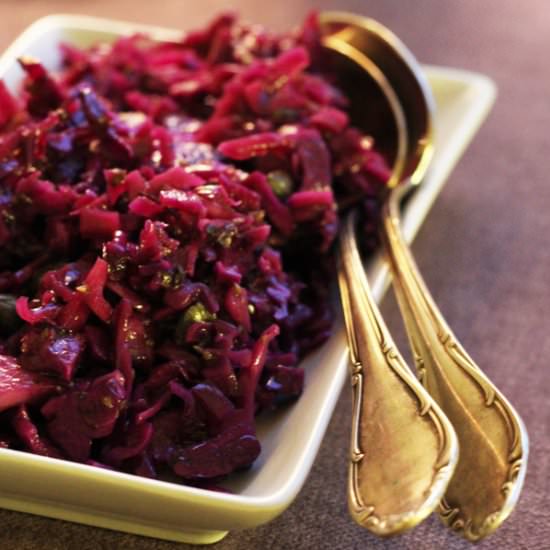 Italian Red Cabbage Salad - Recipe photo by Elegantlyvegan