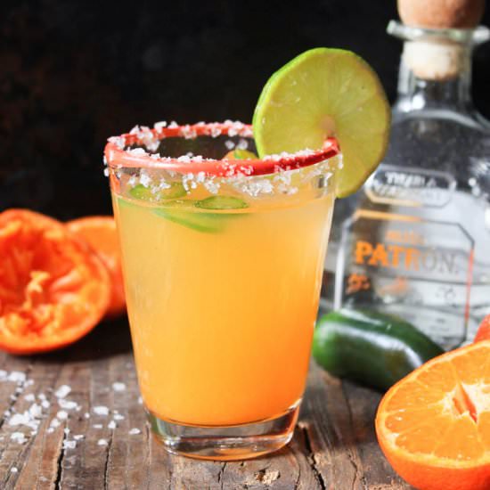 Clementine-Jalapeño Margarita - Recipe photo by domesticateme
