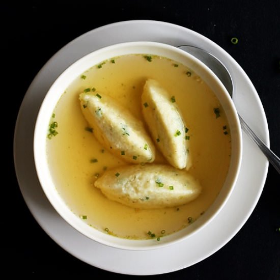 Semolina Dumpling Soup - Recipe photo by lilVienna.com