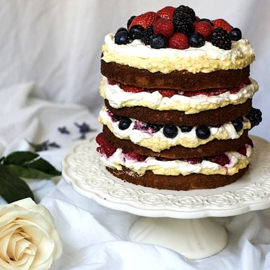 Lagkage- Danish Red Fruit Cake - Recipe photo by Loleta