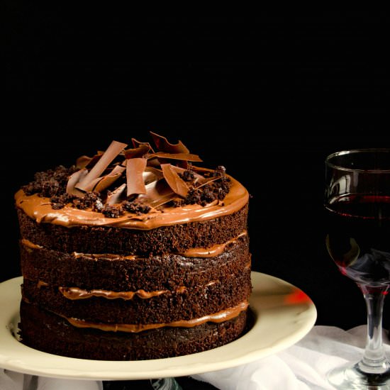 Red Wine Chocolate Cake - Recipe photo by PastryWorkshop