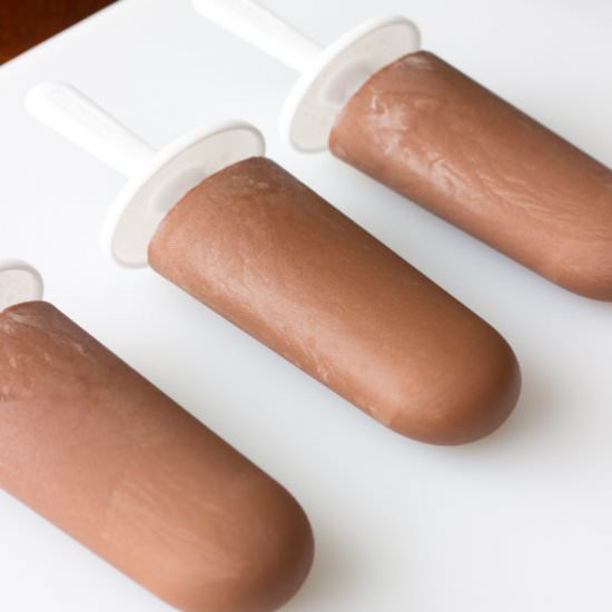 Nutella Fudgesicles (Fudge Pops) - Recipe photo by The Wholesome Dish