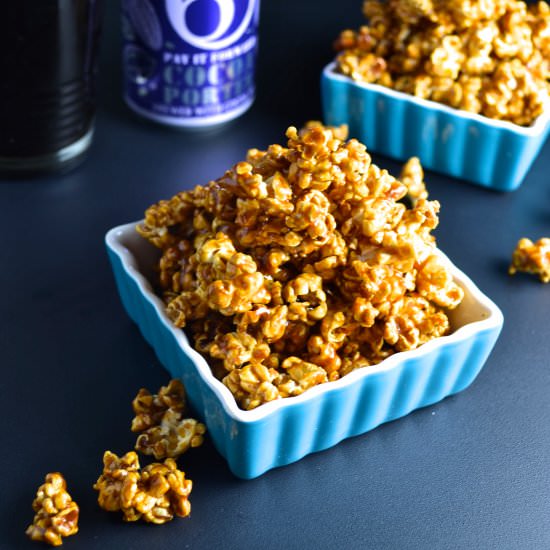 Salted Cocoa Porter Caramel Corn - Recipe photo by mymoderncookery